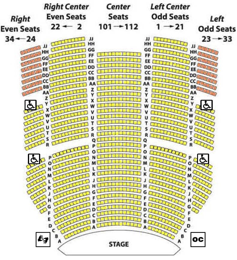 Rochester Auditorium Theater Seating Chart